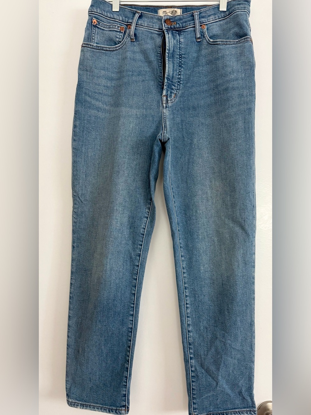 Madewell Medium Blue Straight-Leg Jeans